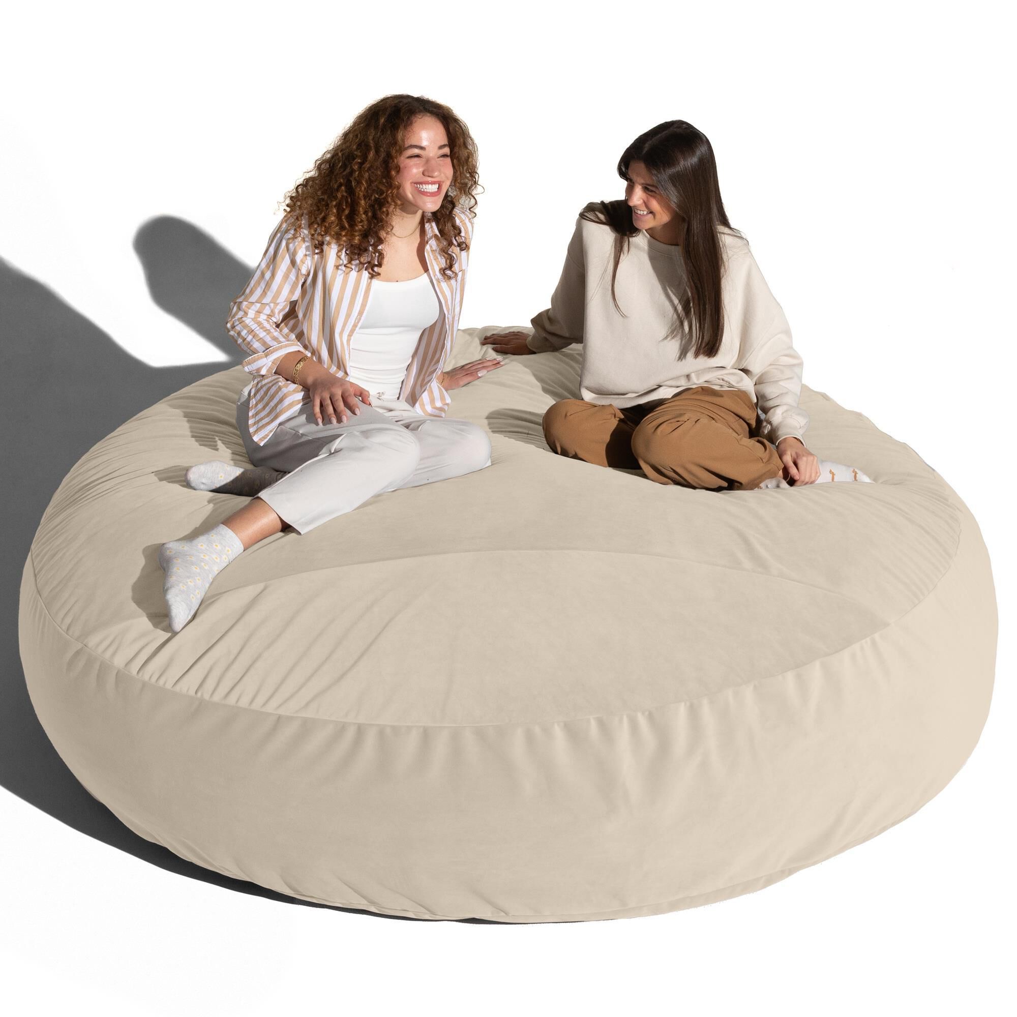 Jaxx Cocoon XL 7' Bean Bag Chair in Ivory