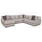 Moore Furniture Sullivan 4-Piece Left Facing Sectional with Chaise in Mandy Otter, , large