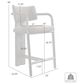Armen Living Aaliyah 26" Counter Height Stool in Espresso, , large