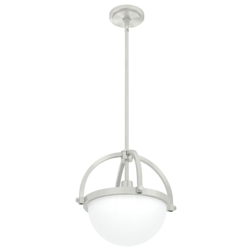 Hunter Wedgefield 1-Light Pendant in Brushed Nickel, , large