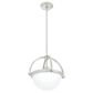 Hunter Wedgefield 1-Light Pendant in Brushed Nickel, , large