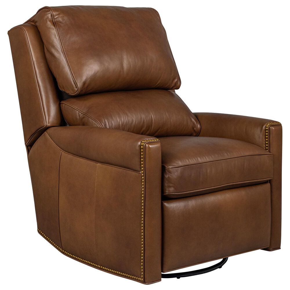 Hancock &amp; Moore Bing Swivel Glider Recliner in Kingswood Saddle, , large