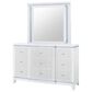 Global Furniture USA Alina 9-Drawer Dresser with Mirror in White, , large
