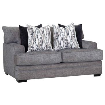Moore Furniture Juno Stationary Loveseat in Crosby Denim, , large
