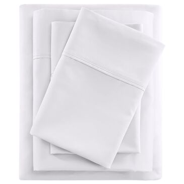 Hampton Park 600 Thread Count White  Cooling Cotton Blend Sheet Set, , large