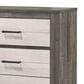 Crown Mark Rhett 4-Piece Queen Platform Bedroom Set in Gray and White, , large