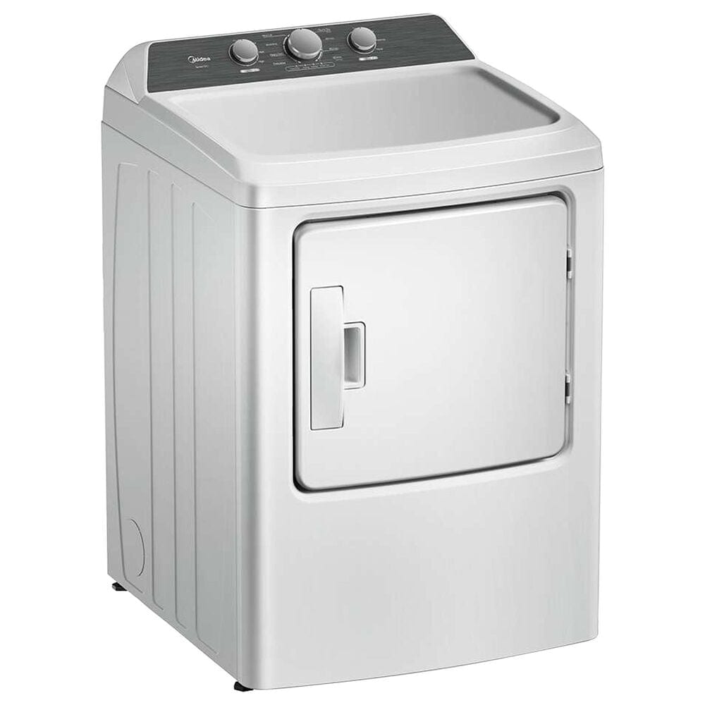 Midea 4.1 Cu.Ft. Top Load Washer and 7.0 Cu. Ft. Gas Dryer Laundry Pair in White, , large