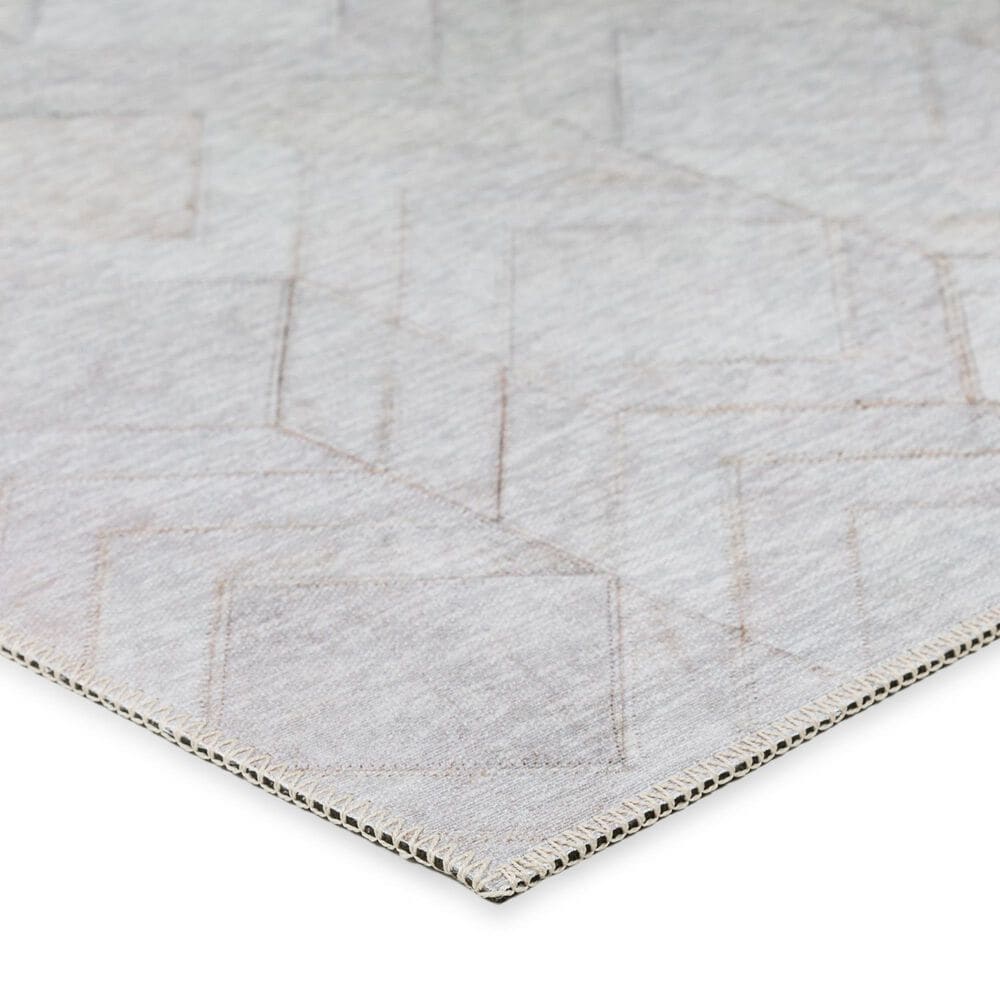 Dalyn Rug Company Durango Chevron 2&#39;3&quot; x 10&#39; Linen Indoor/Outdoor Runner, , large