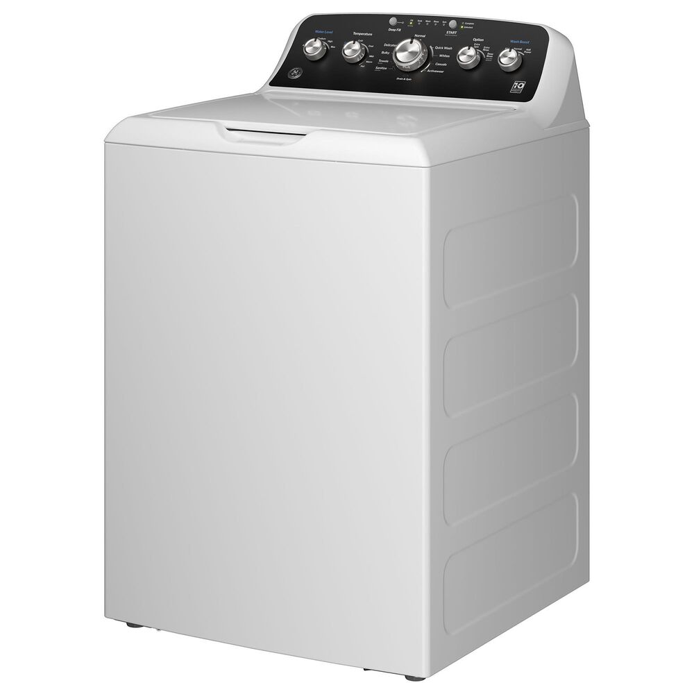 GE Appliances 4.5 Cu. Ft. Capacity Top Load Washer with Stainless SteelBasket in White and Black, , large