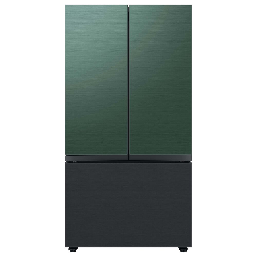 Samsung Bespoke Bespoke 3-Door French Door Refrigerator Bottom Panel in Matte Black Steel, , large