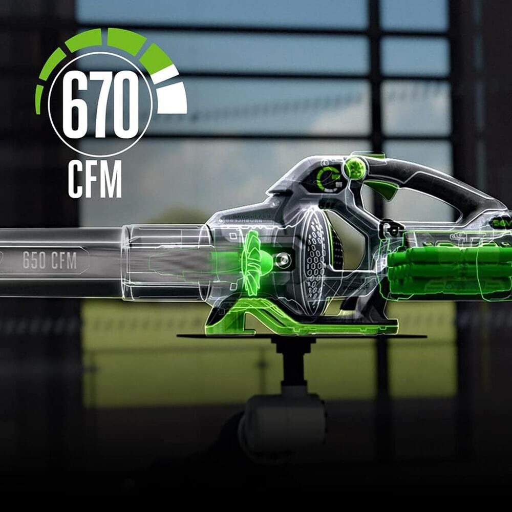 EGO EGO POWER+ 56-volt 670-CFM 180-MPH Battery Handheld Leaf Blower 4 Ah &#40;Battery and Charger Included&#41;, , large