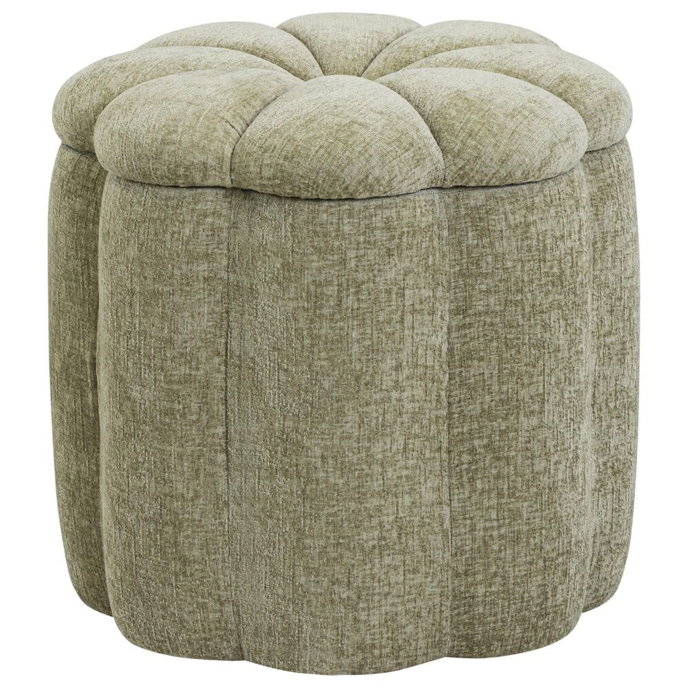 Linden Boulevard Ailsa Storage Ottoman in Green, , large