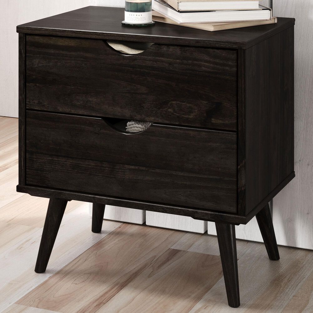 Forest Grove Sleepless 2 Drawer Nightstand in Urban Walnut, , large