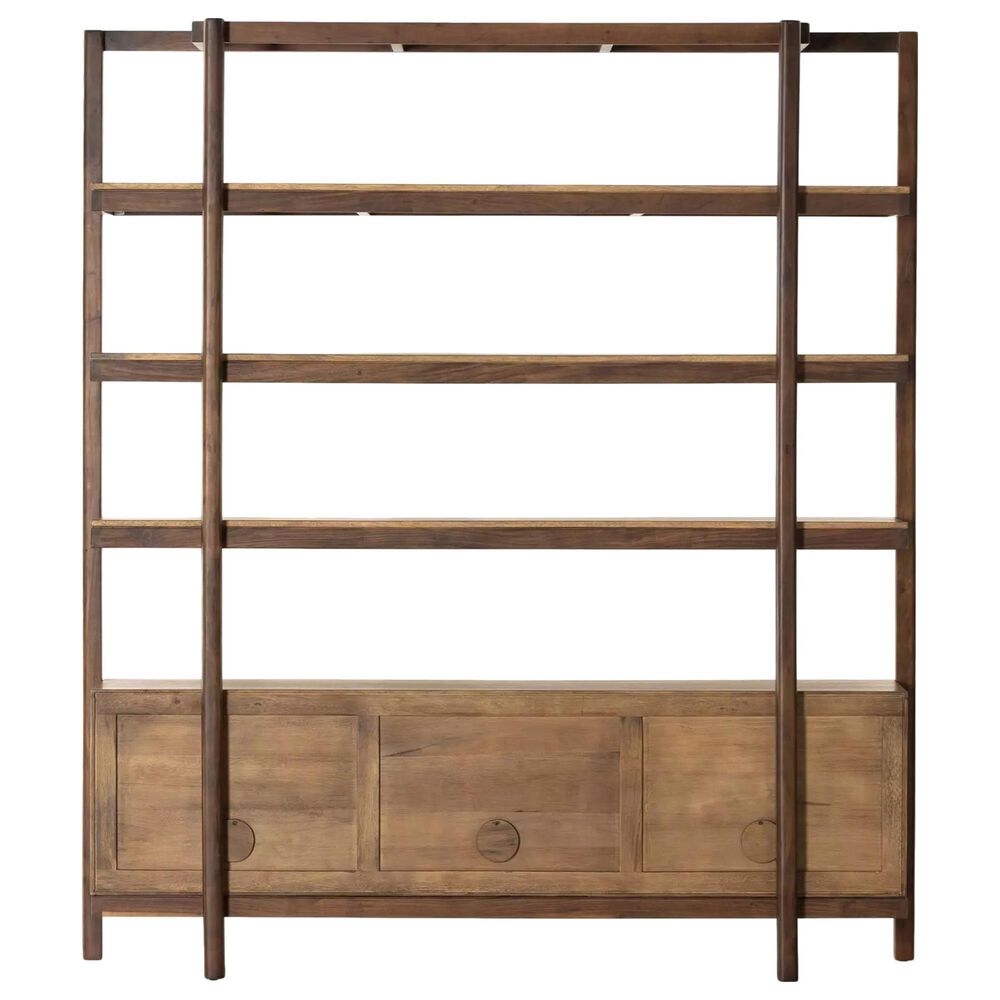 Four Hands Reza Wide Bookcase in Toasted Acacia | NFM