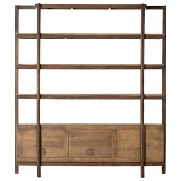 Four Hands Reza Wide Bookcase in Toasted Acacia, , large