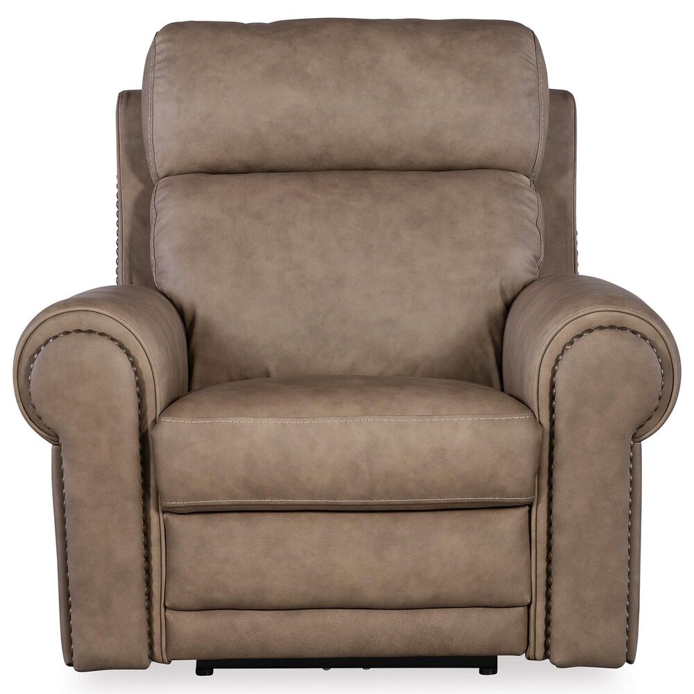 Hooker Furniture Duncan Power Recliner with Headrest and Lumbar in Kalahari Camel, , large