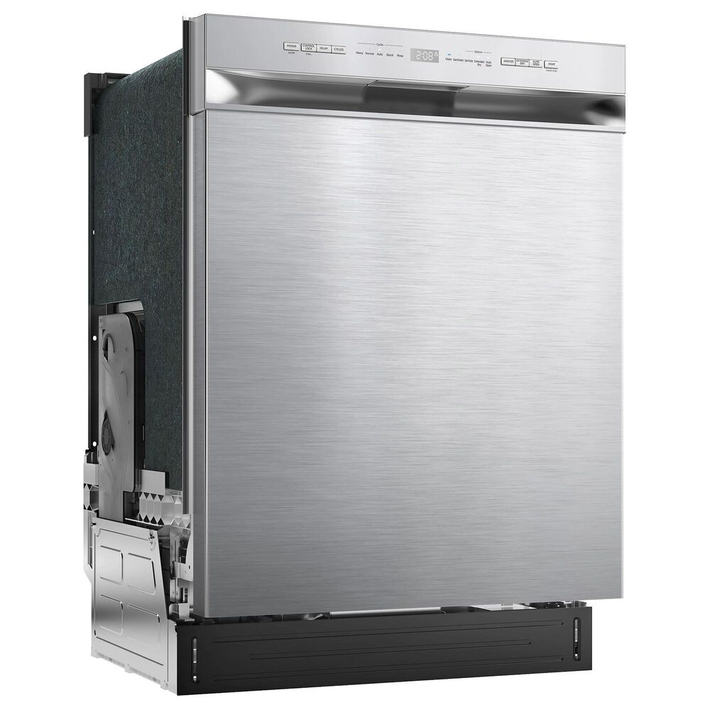 Midea 24" Built-In Front Control Dishwasher in Stainless Steel, , large