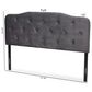 Baxton Studio Gregory Full Upholstered Headboard in Grey, , large