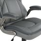 Valor Living Executive Chair with Charcoal Grey Upholstery in Titanium, , large
