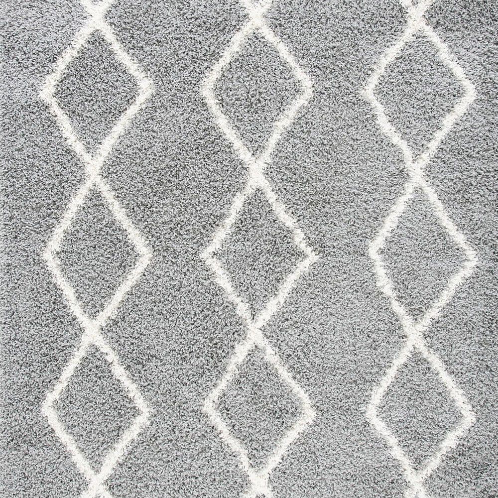 Safavieh Venus Shag VNS682J 6&#39;7&quot; Round Grey and Ivory Area Rug, , large