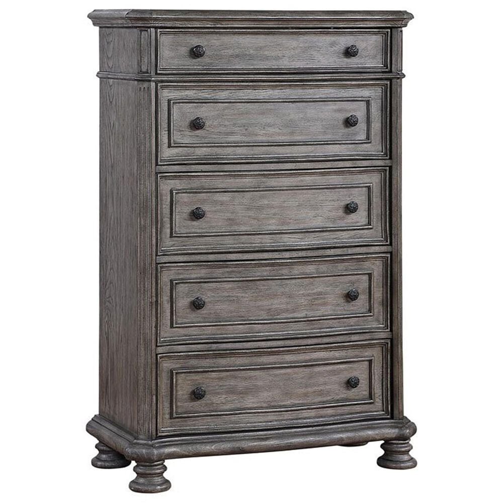 Sasha Lee Lake Way 5-Drawer Chest in Sandblasted Gray, , large