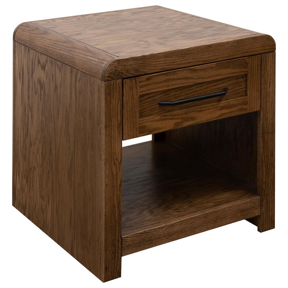 Legends Home Haven End Table in Bourbon Oak, , large