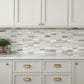 Dal-Tile SimplyStick Daphne White 12"x12" Straight Stack Mosaic Sheet, , large