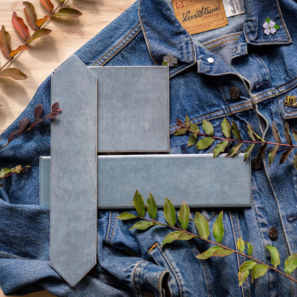 MS International Renzo Denim 2.5&quot; x 13&quot; Ceramic Tile, , large