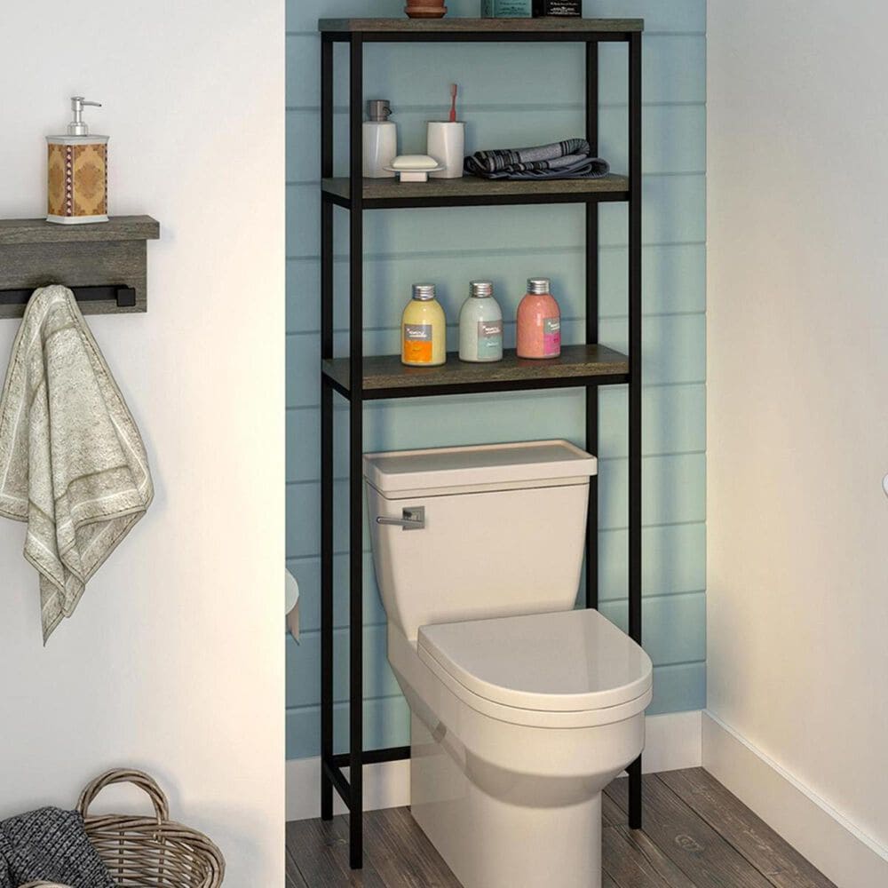DHP Tyce Over the Toilet Storage in Generation Cherry, , large