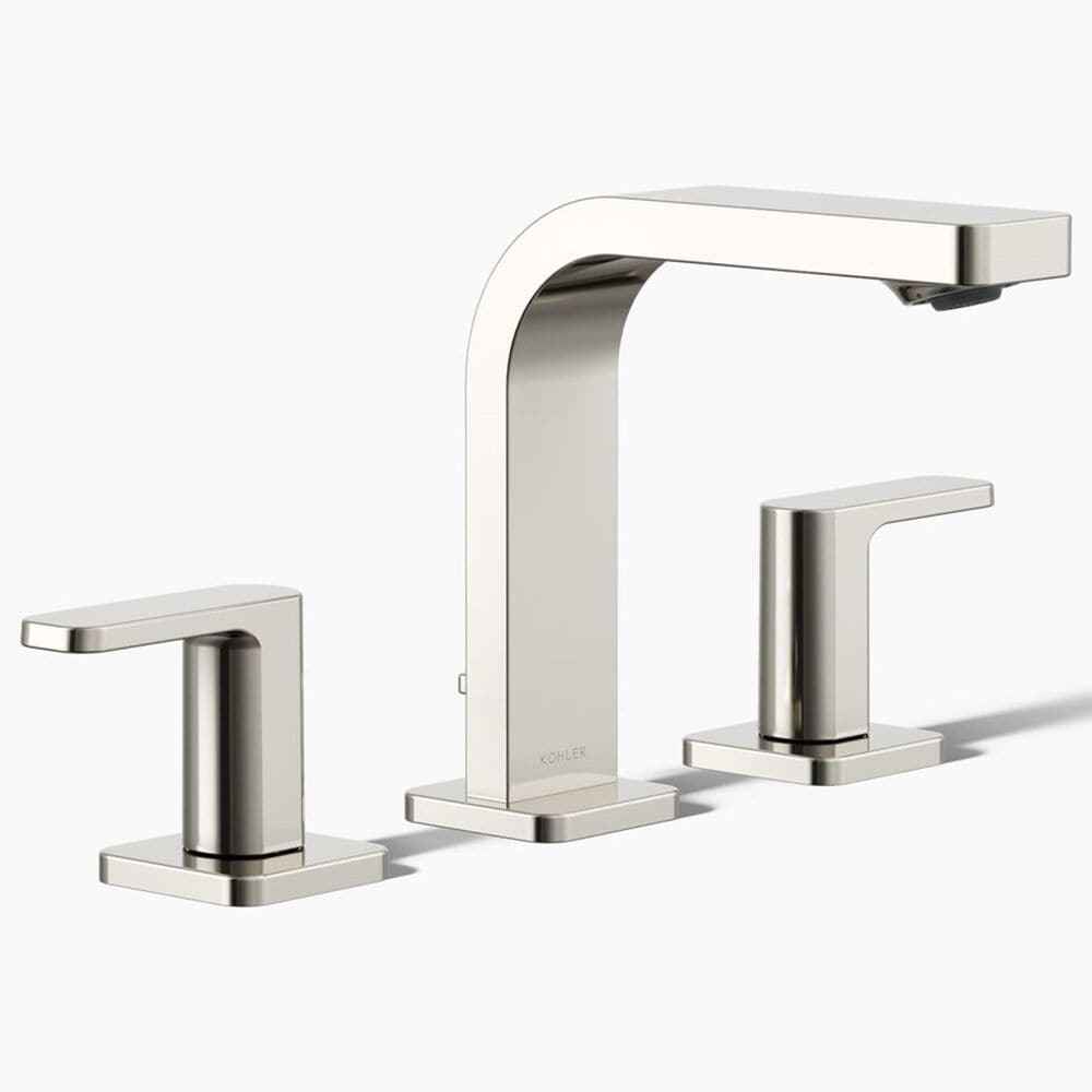 Kohler Parallel Widespread Bathroom Sink Faucet in Vibrant Polished Nickel, , large