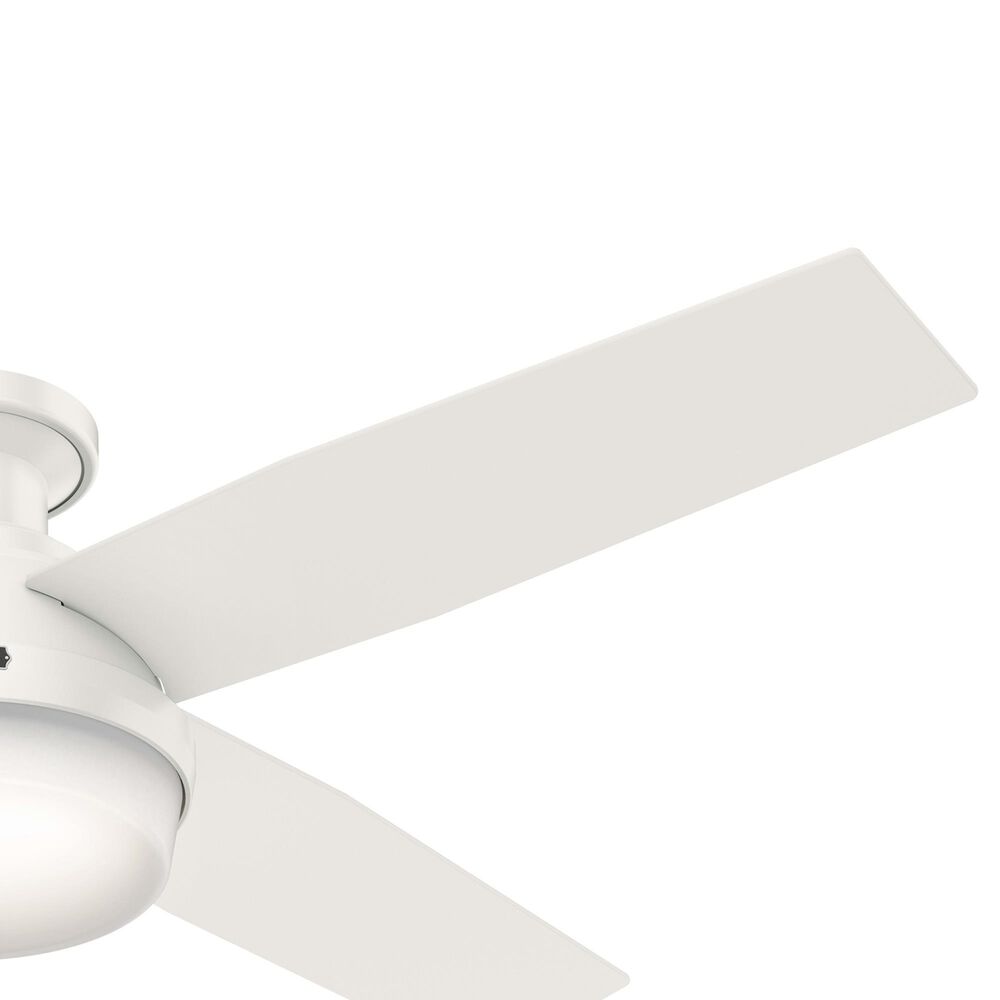 Hunter Dempsey Low Profile 52&quot; Ceiling Fan with Lights in Fresh White, , large