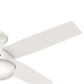 Hunter Dempsey Low Profile 52" Ceiling Fan with Lights in Fresh White, , large