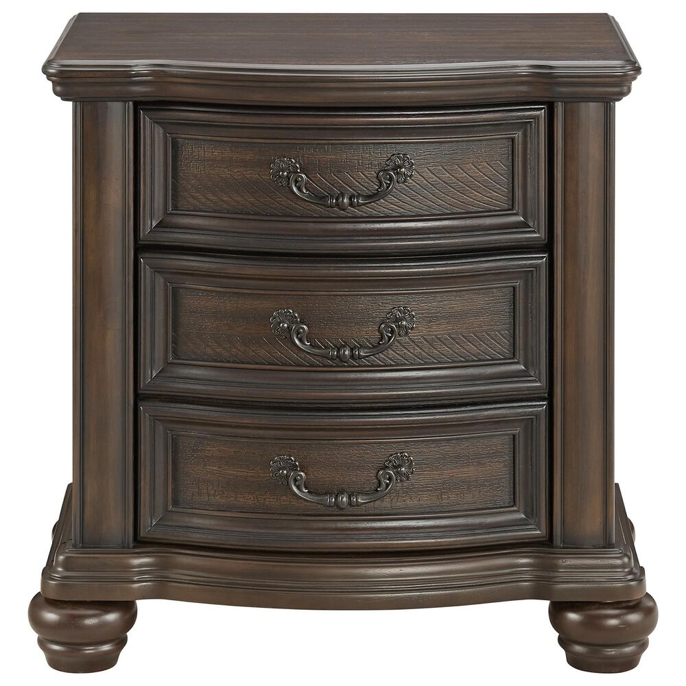 Mayberry Hill Brunswick 5-Piece King Panel Bedroom Set in Mahogany, , large