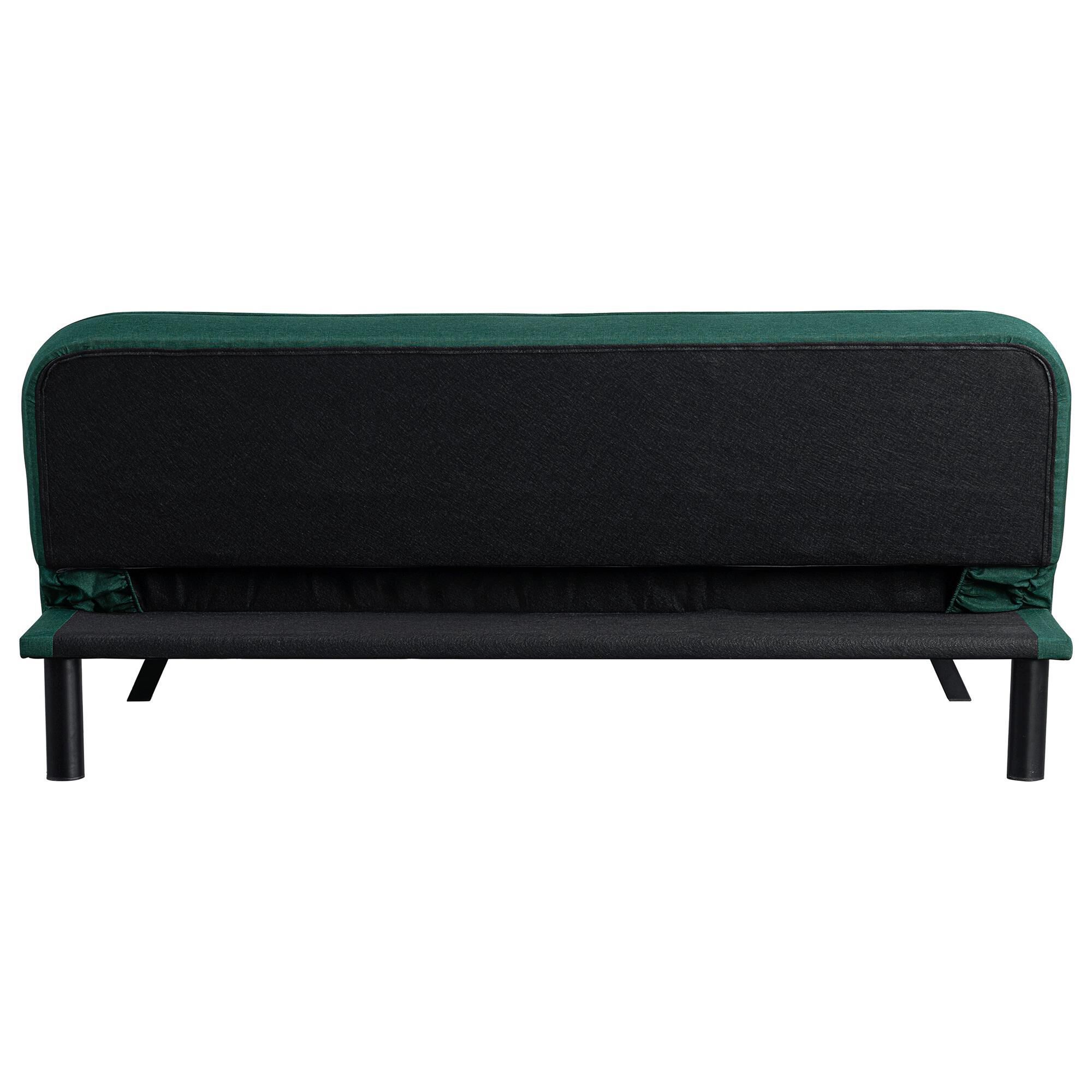 Serta Frankie Convertible Sofa in Forest Green