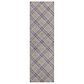 Dalyn Rug Company Soft Essentials Plaid Plum 2"3" x 7"6" Indoor/Outdoor Runner, , large
