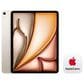 Apple 13-Inch iPad Air M3 Chip Wi-Fi + Cellular 256GB in Starlight (Latest Model) with 2-Year AppleCare+, , large