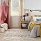 Nourison Astra Machine Washable 5"3" x 7" Ivory and Multicolor Area Rug, , large