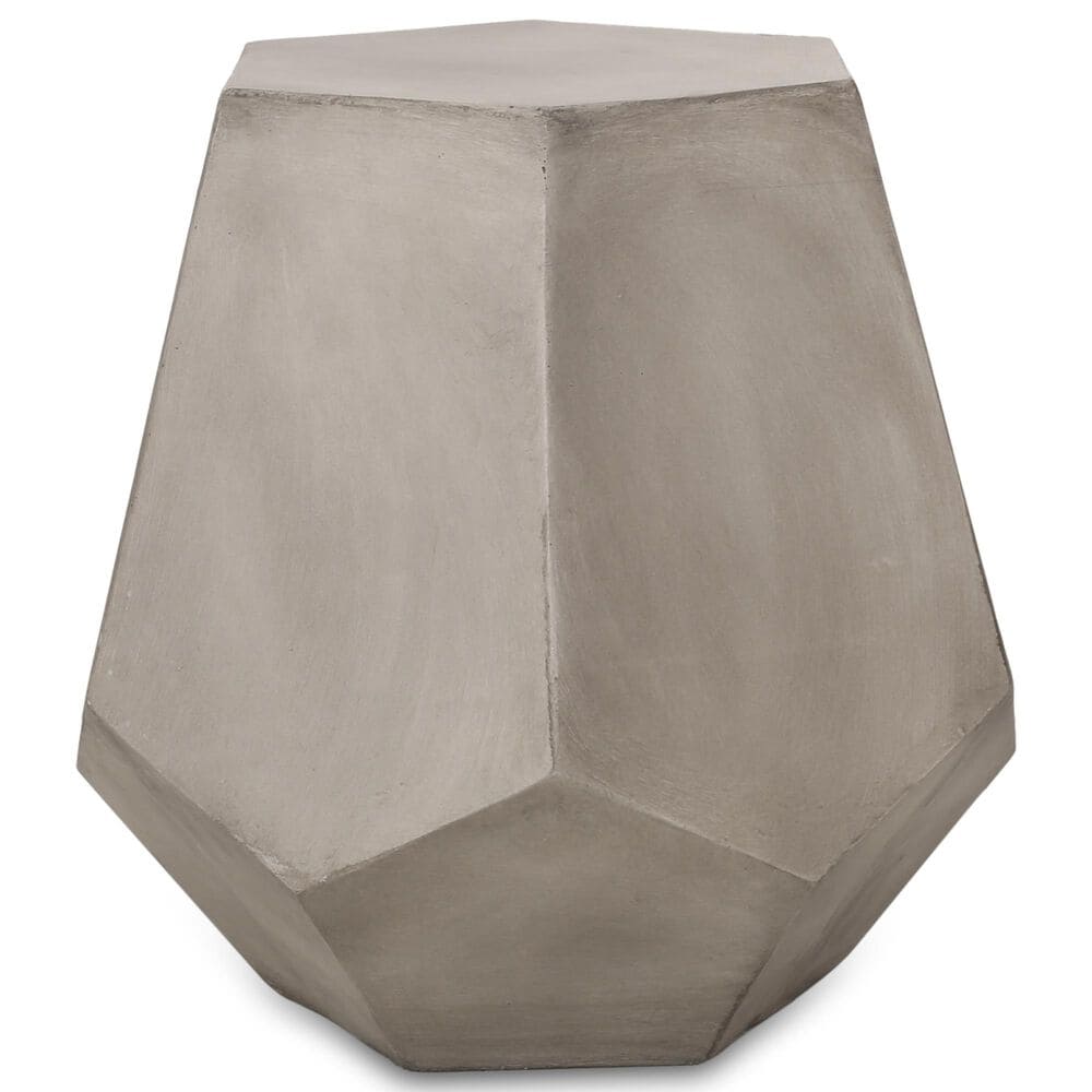 Hearth and Haven Calgary Hexagonal Patio Side Table in Light Grey, , large