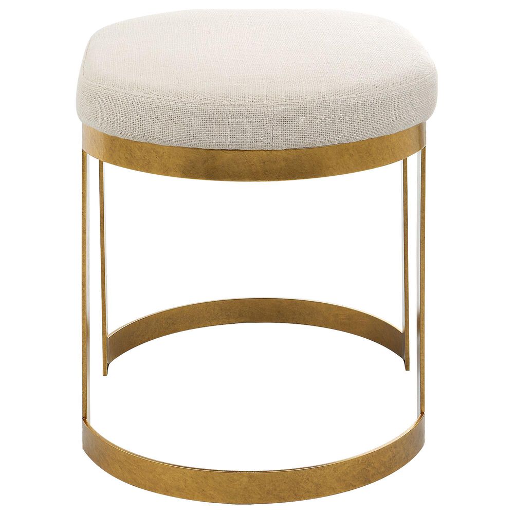 Uttermost Infinity Accent Stool in Gold, , large