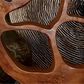 Maple and Jade Abstract Handmade Decorative Sculpture in Oiled Brown, , large