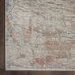 Nourison Rustic Textures Light Grey and Rust 6" x 9" Area Rug, , large