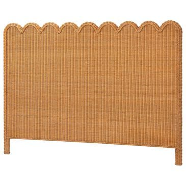 Baxton Studio Maritza King Standalone Headboard in Light Honey, , large