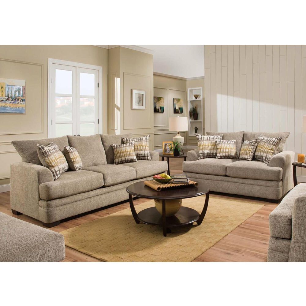 Southaven Loveseat and Sofa in Perth Pewter Nebraska Furniture Mart