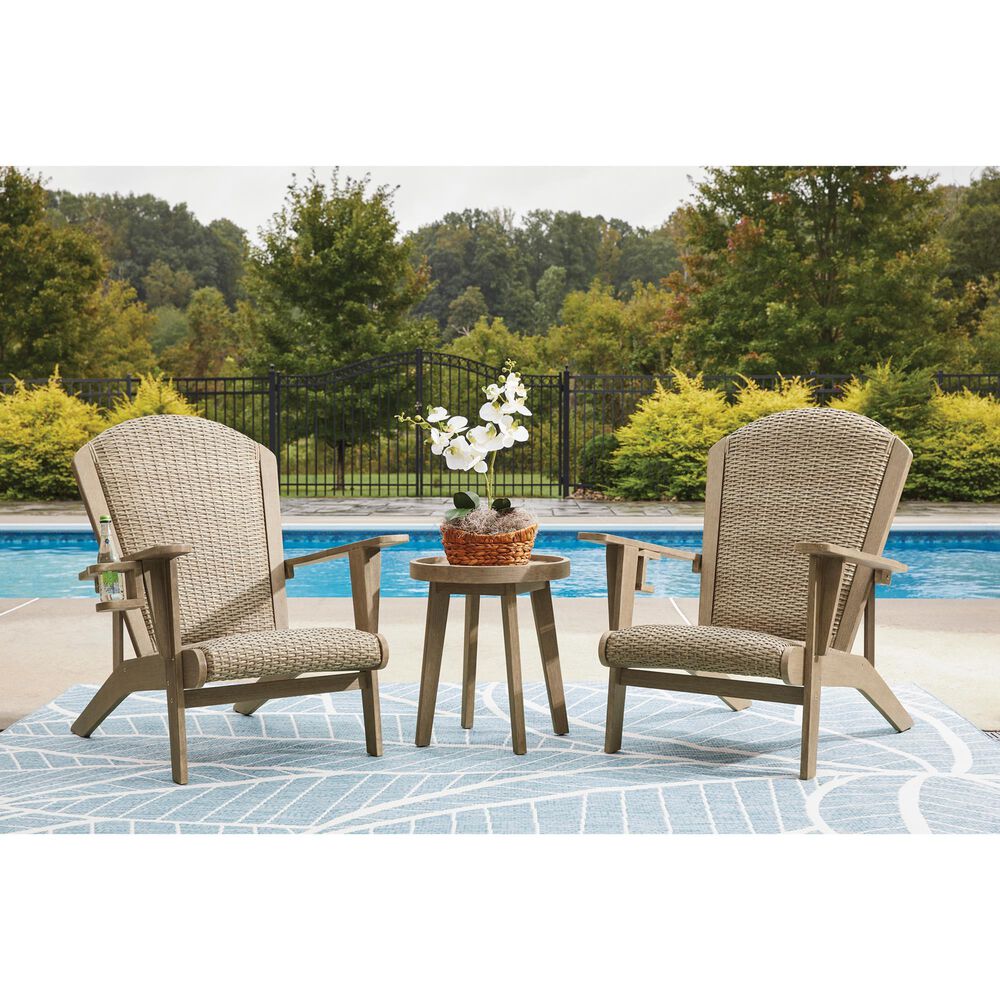 Ashley Marina Sun Patio Adirondack Chair in Beige, , large