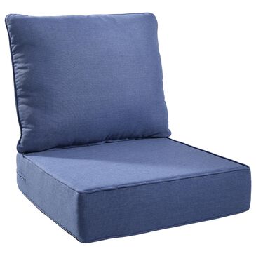 Sunwell Garden 22" Outdoor Seat and Back Cushion Set in Navy, , large