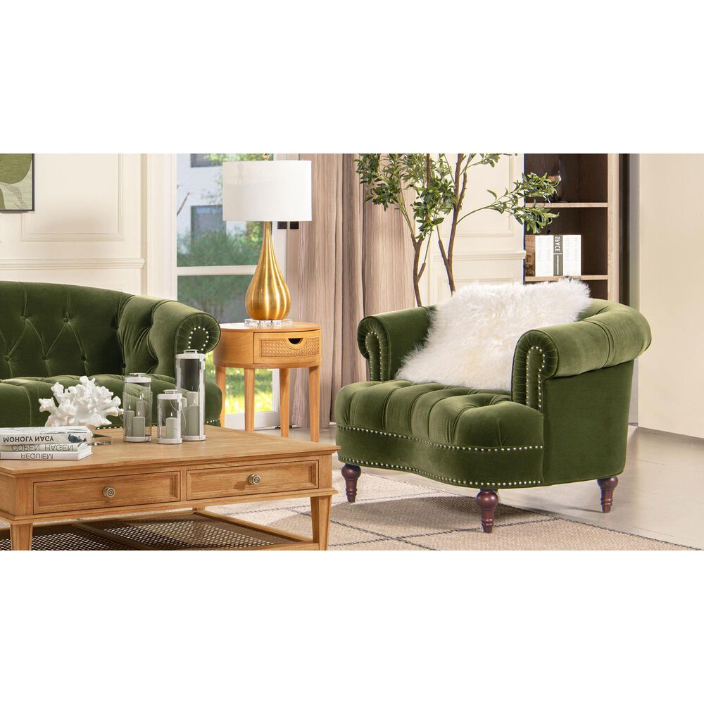 Jennifer Taylor Home La Rosa Accent Chair in Olive Green, , large