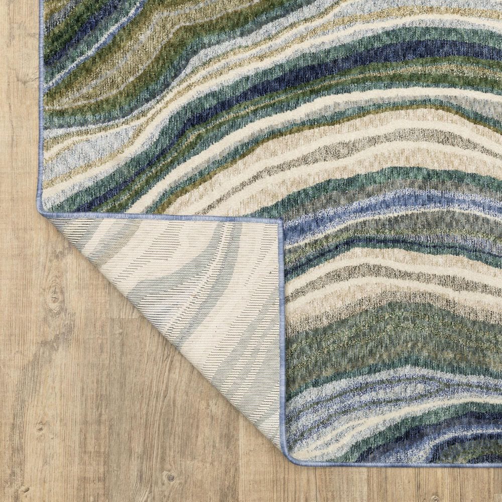 Oriental Weavers Tisdell Green and Blue 2'3" x 7'6" Runner, , large