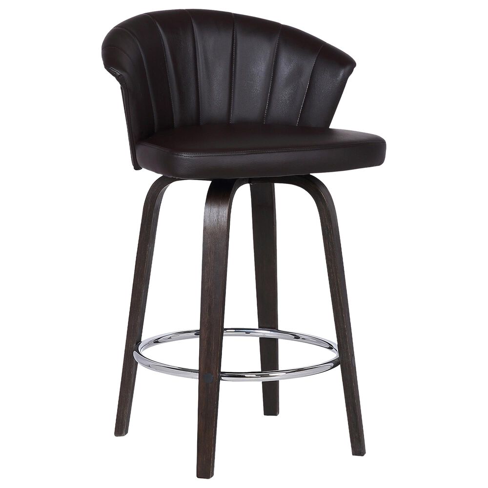 Blue River Ashley 26" Swivel Barstool in Brown, , large
