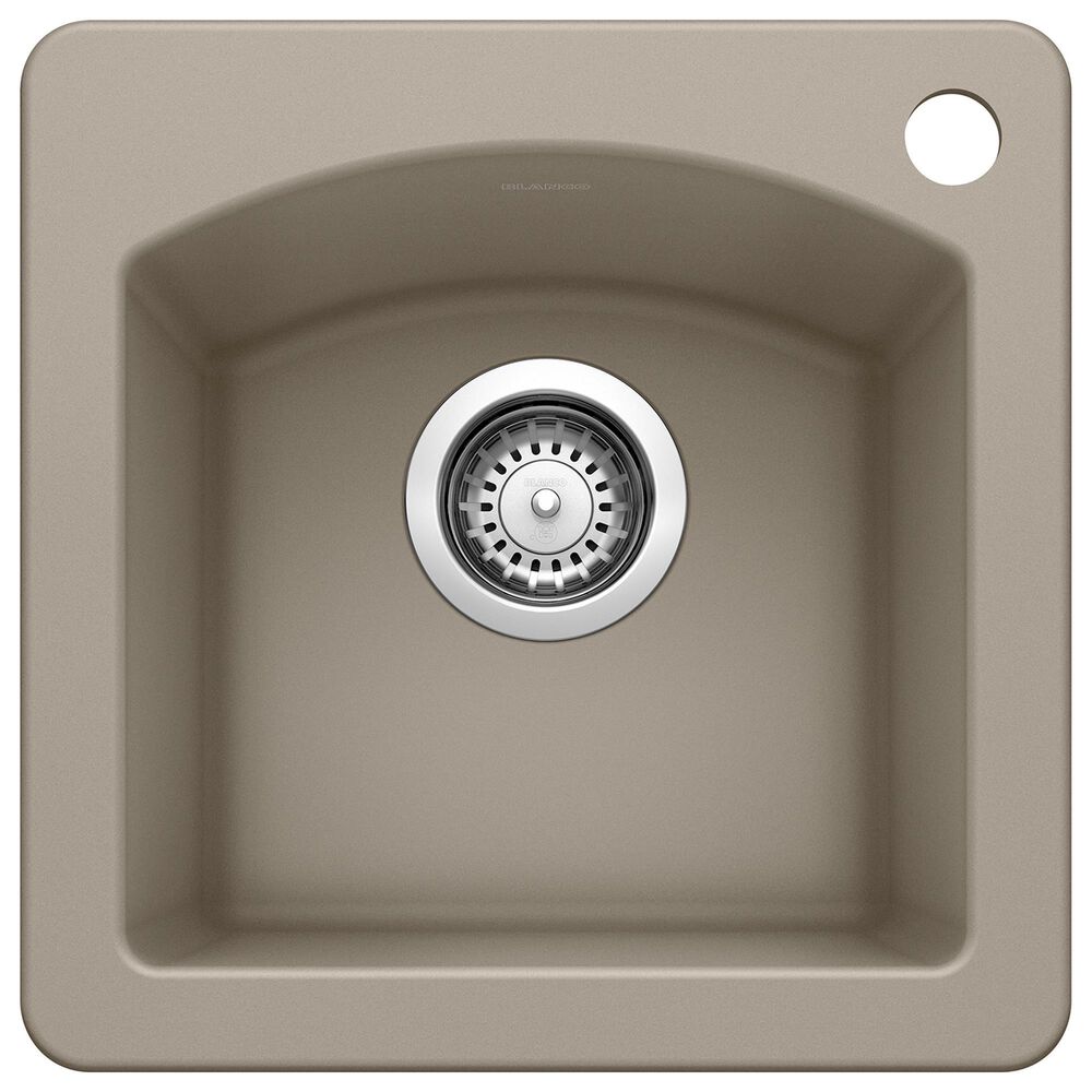 Blanco Diamond 15" Dual Mount Bar Sink in Truffle, , large