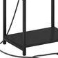 HOMLUX 19.7" 3-Tier End Table in Americano and Black, , large